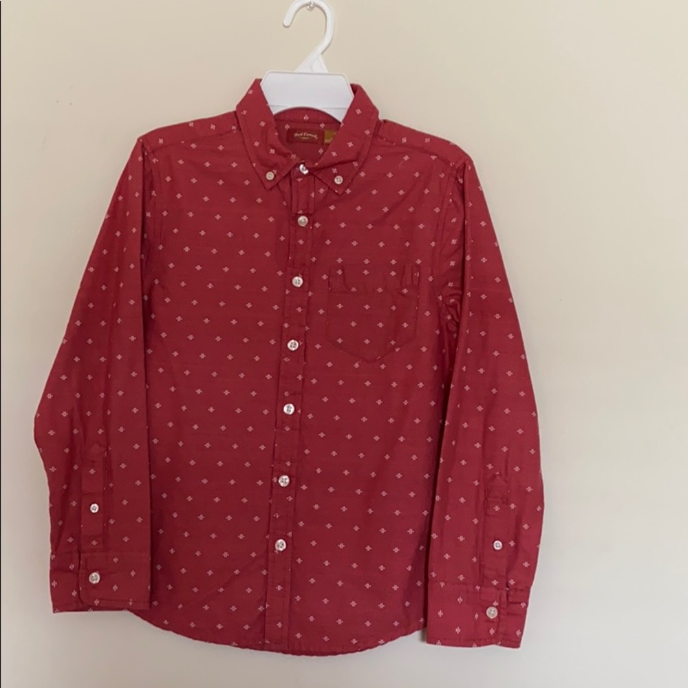 Red Camel Boy’s Long Sleeves Button Down Shirt M